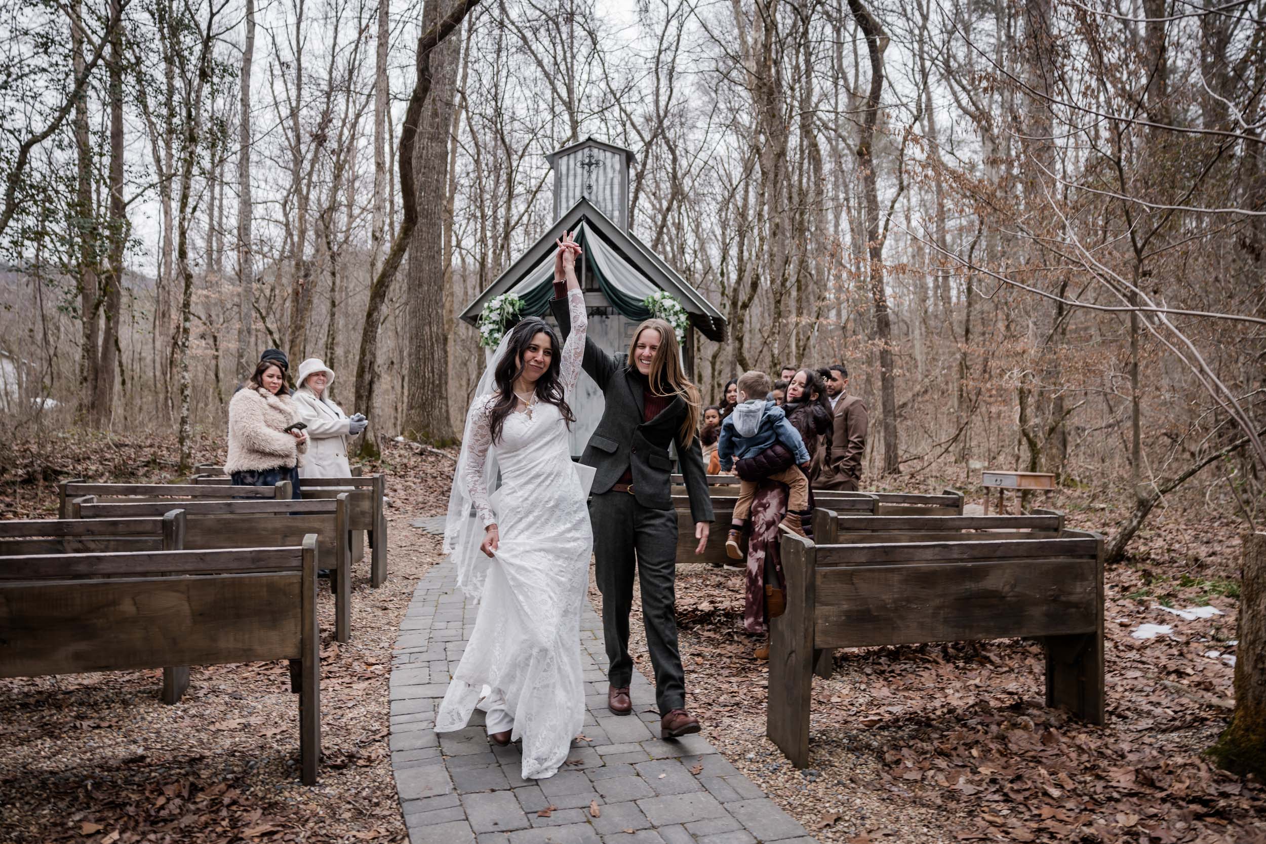 Green and Gold Forest Wedding 