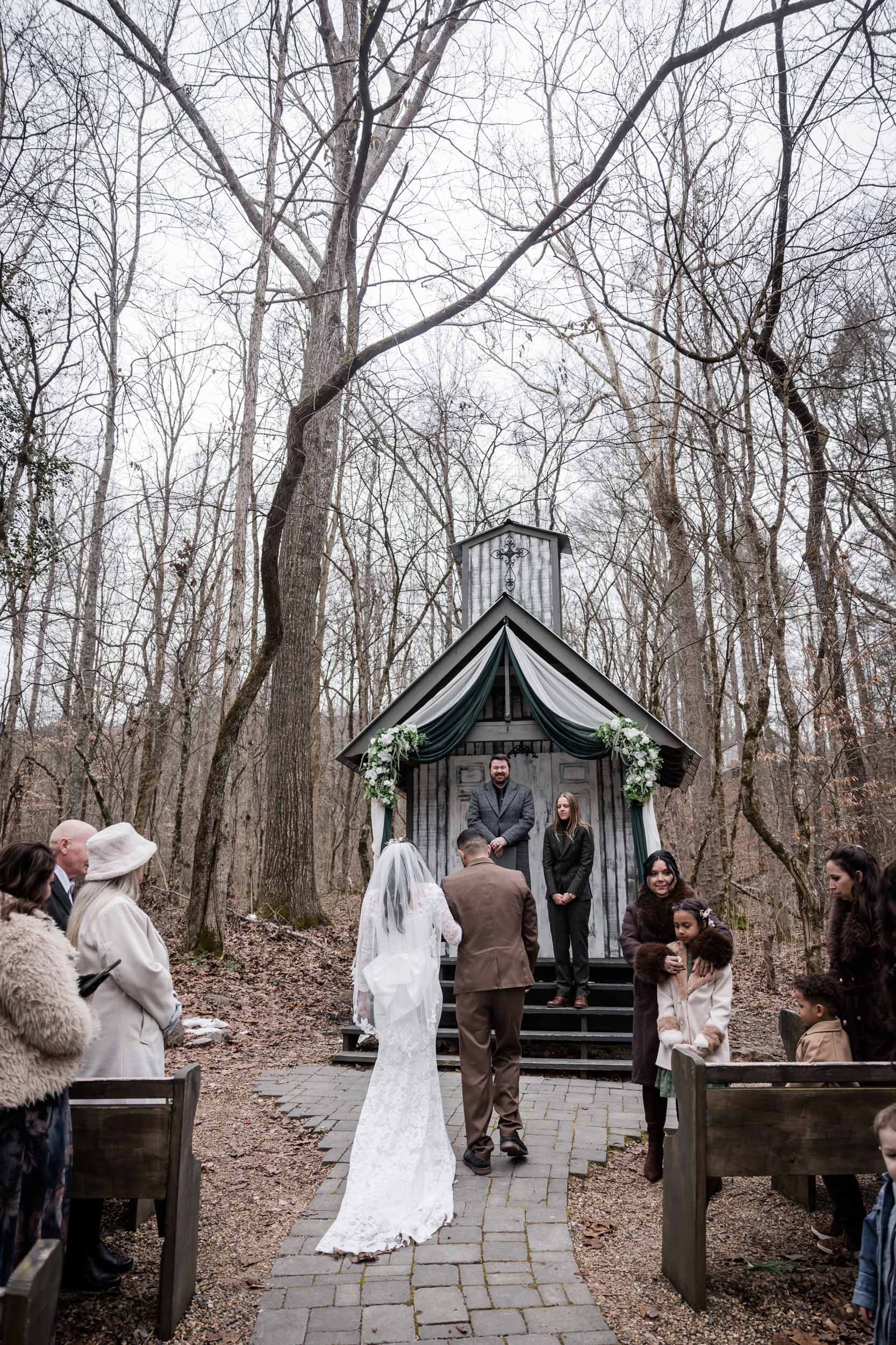 Green and Gold Forest Wedding 