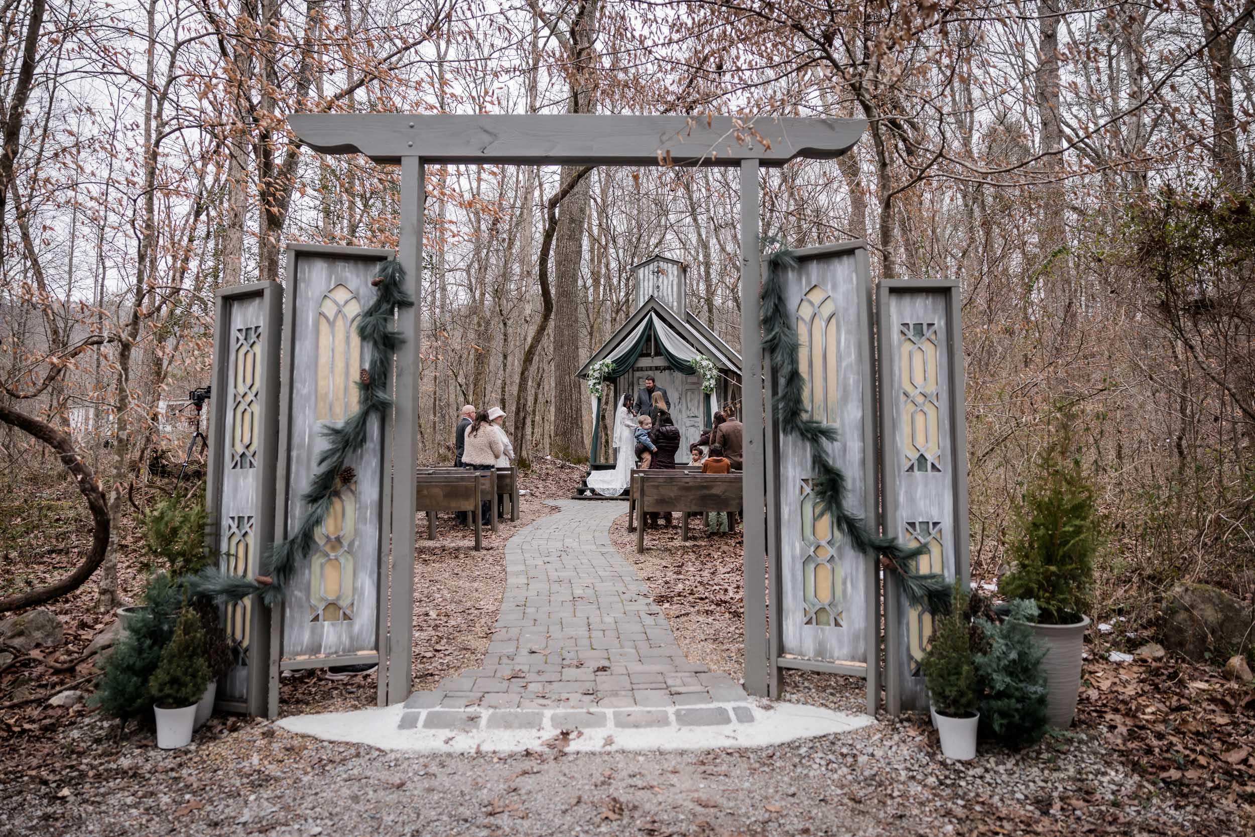 Green and Gold Forest Wedding 