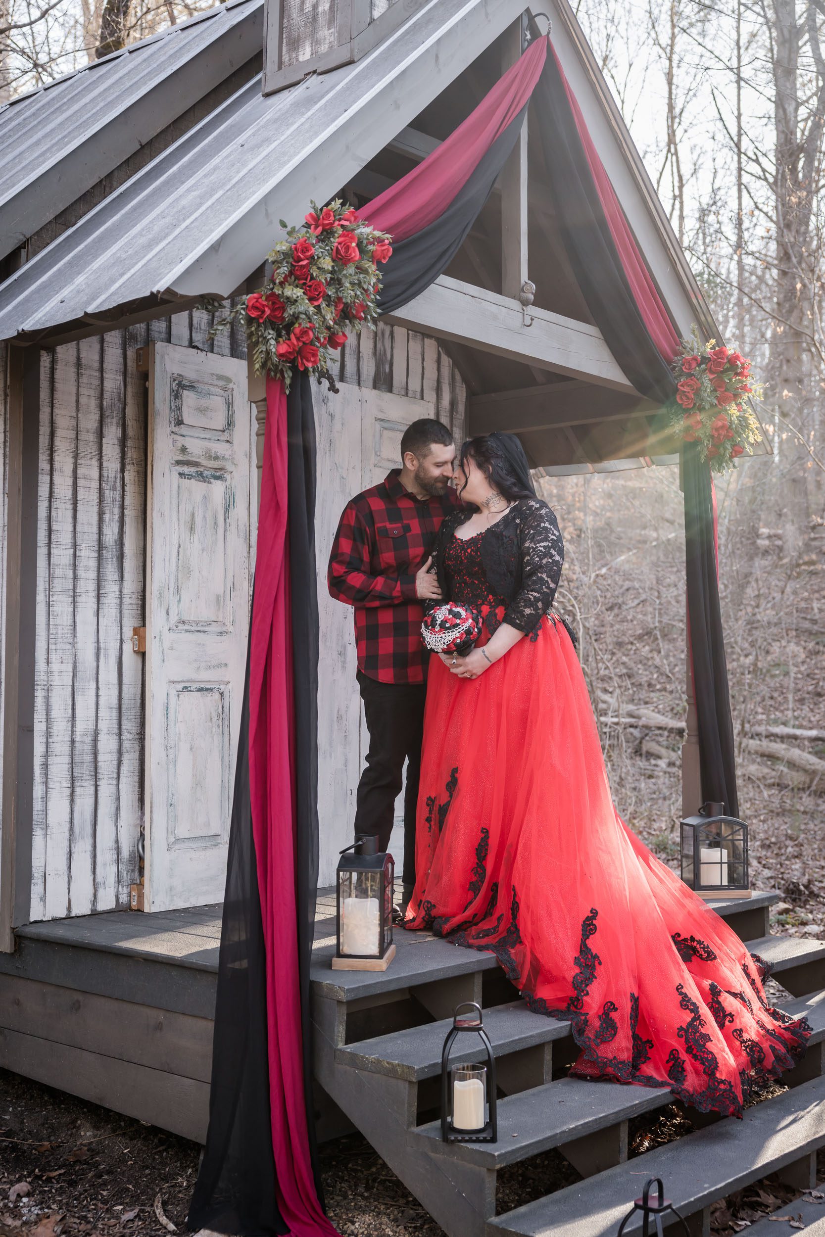 Smoky Mountain Bride and Groom 