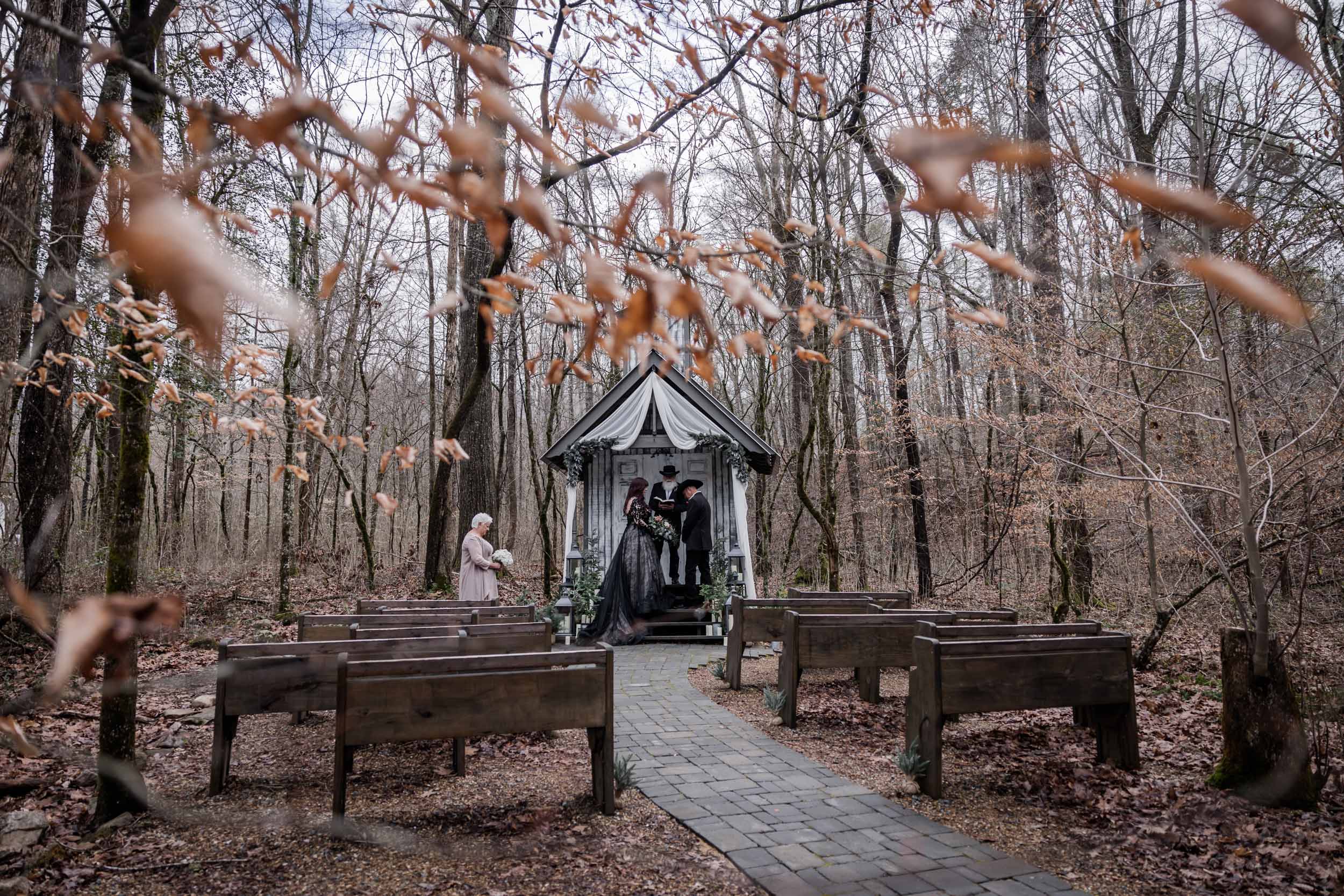 Dark Smoky Mountain Elopement 