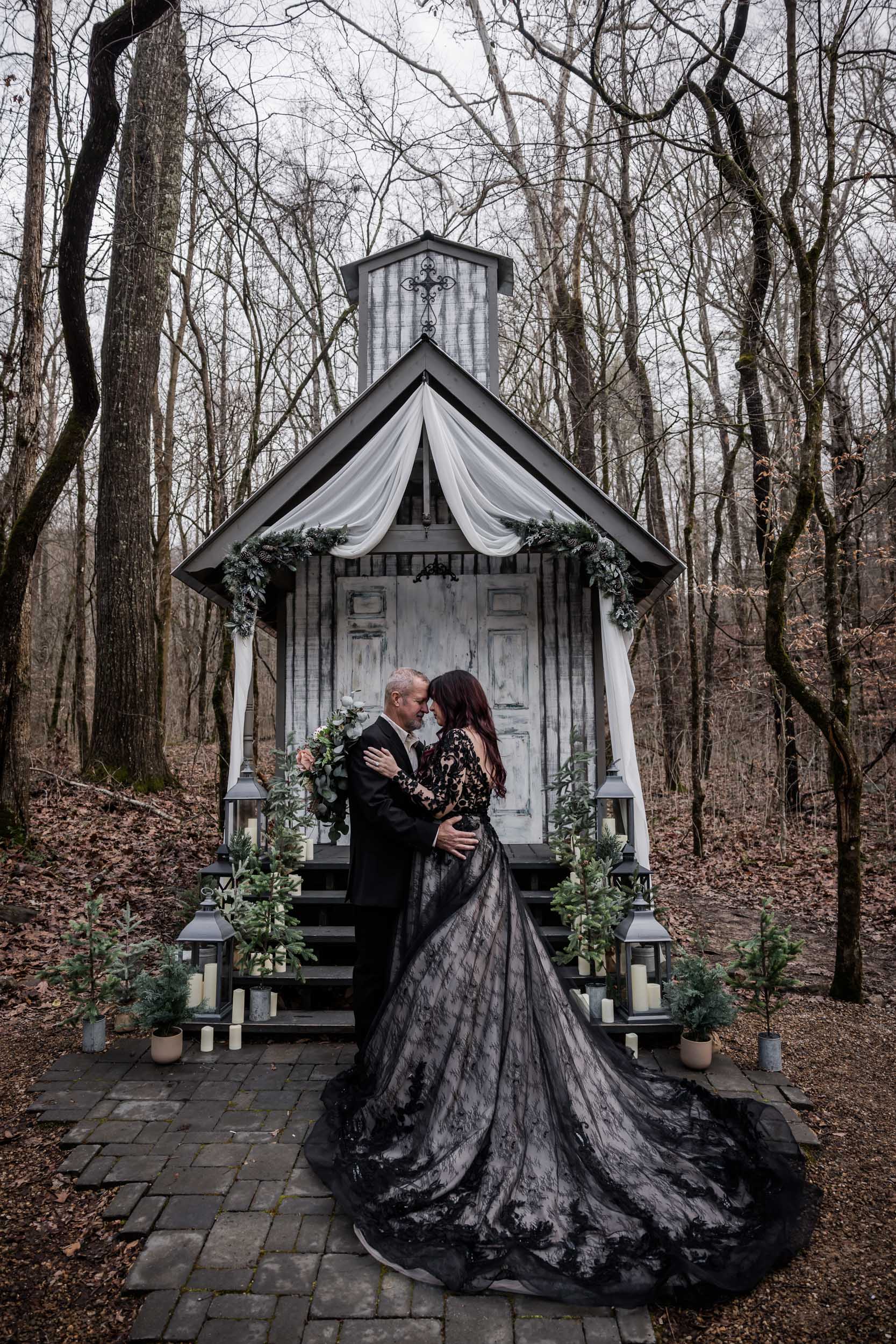 Smoky Mountain Bride and Groom 