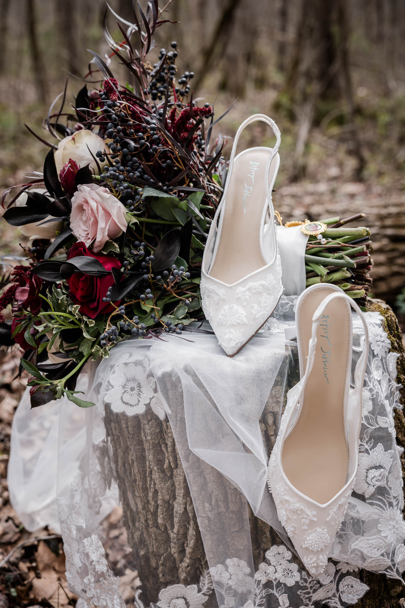 Wedding Bouquet and Wedding Shoes 