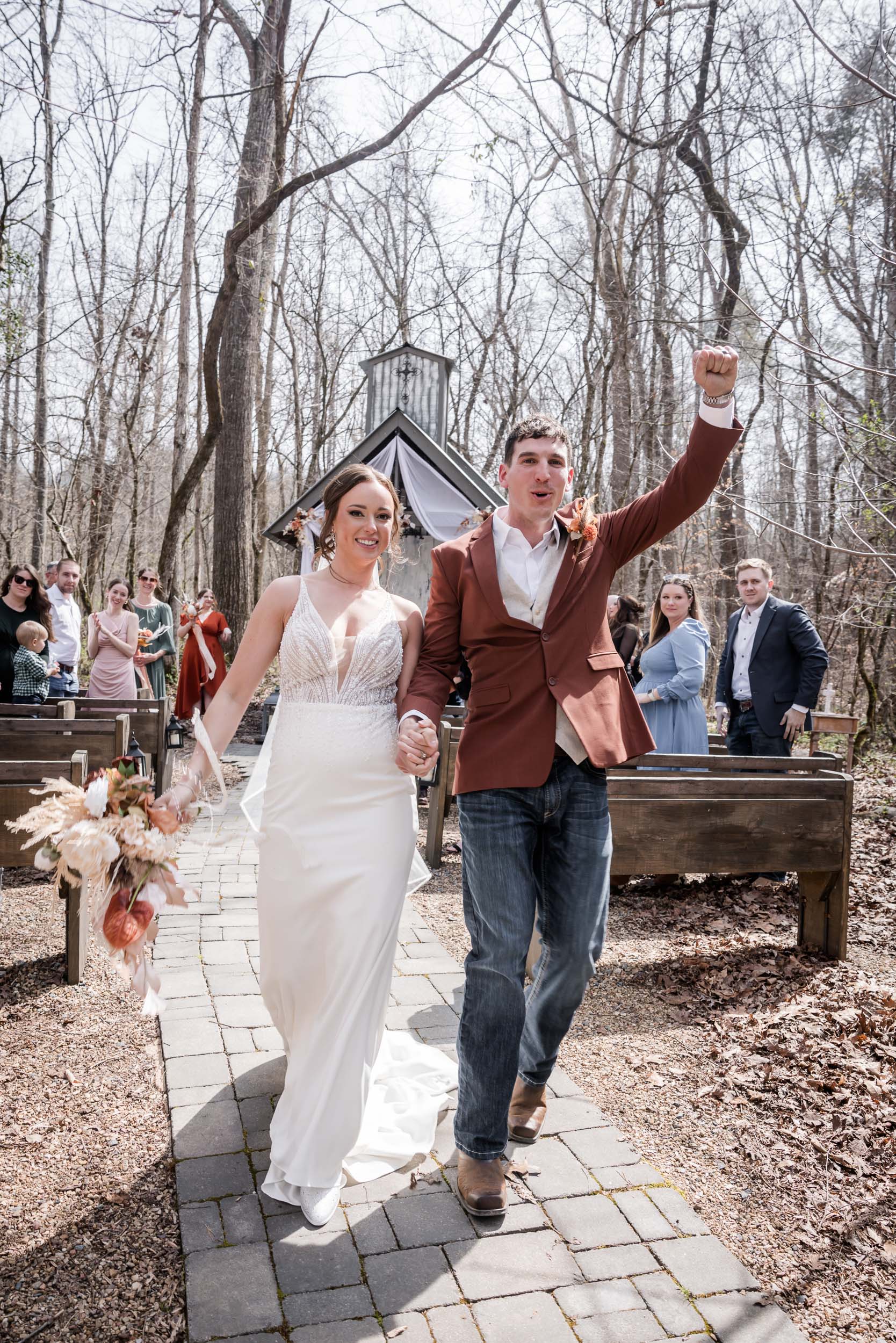 Smoky Mountain Bride and Groom 