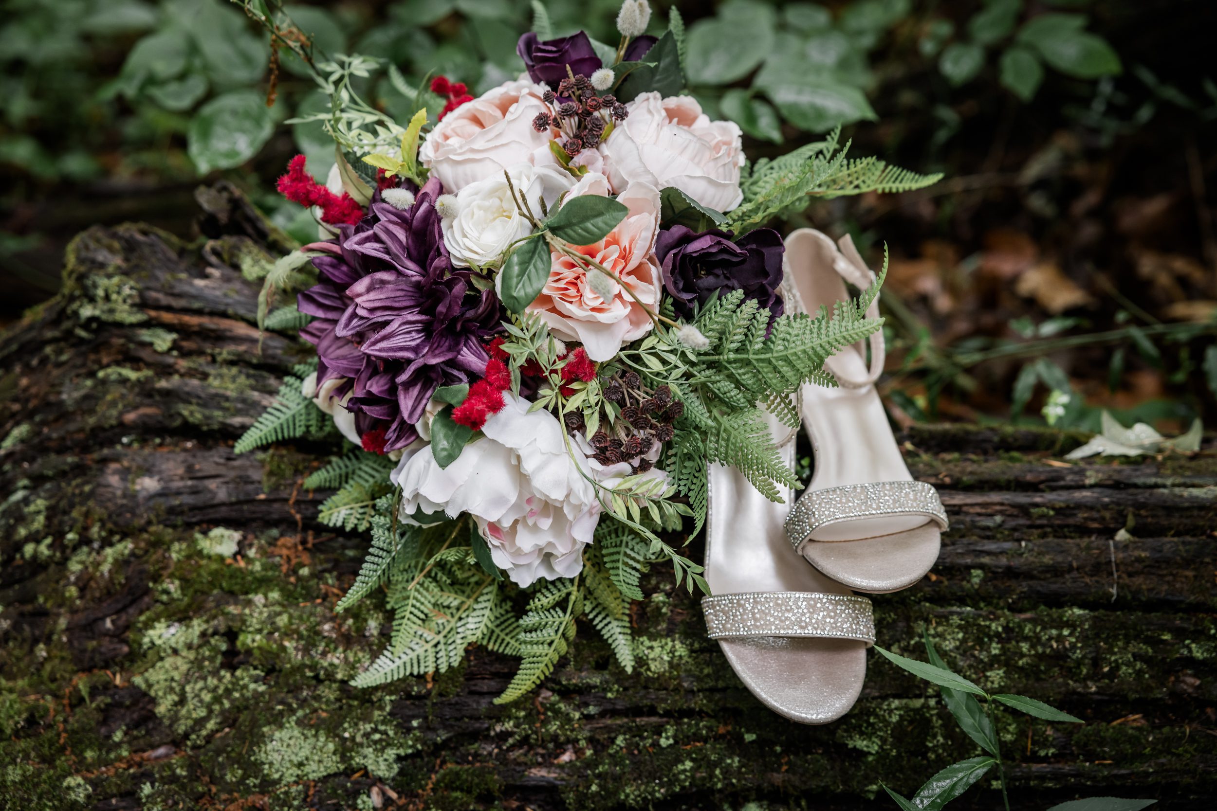 Wedding Bouquet and Wedding Shoes 