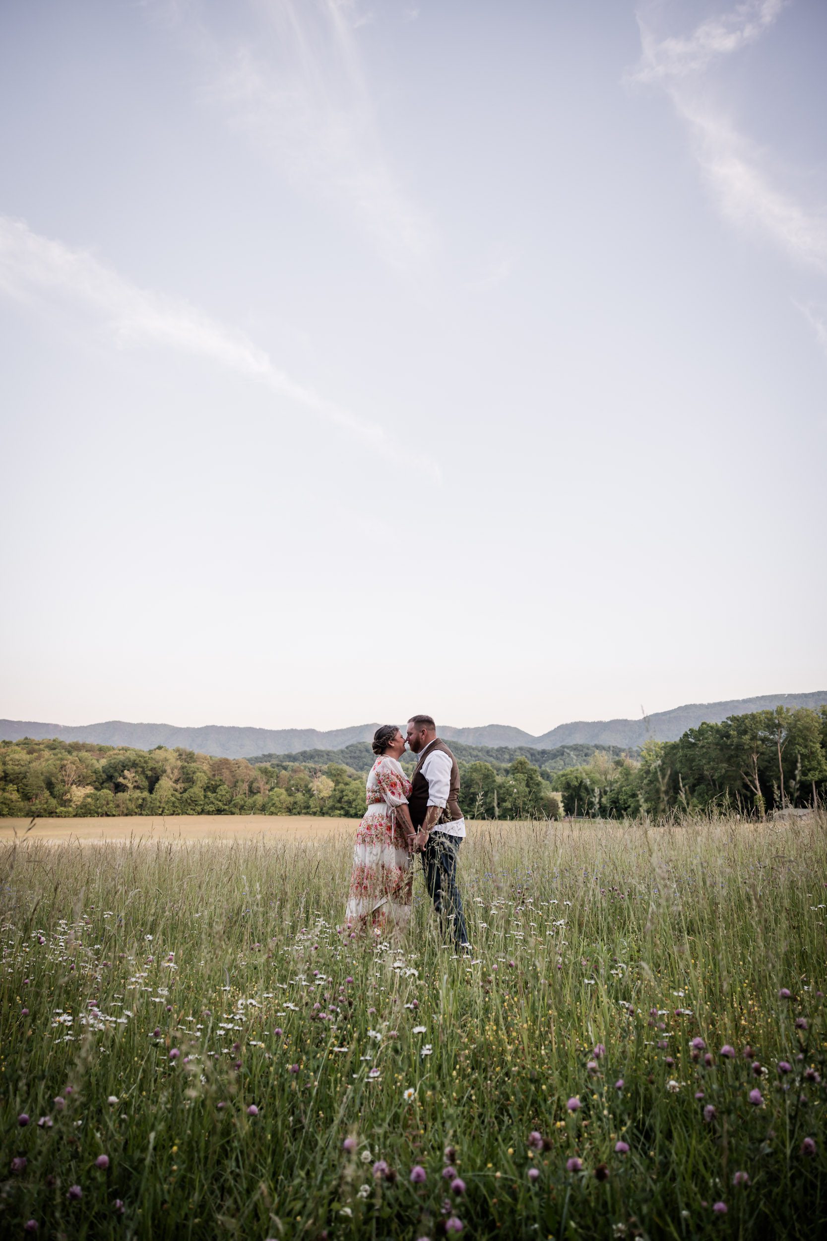 Smoky Mountain Bride and Groom 