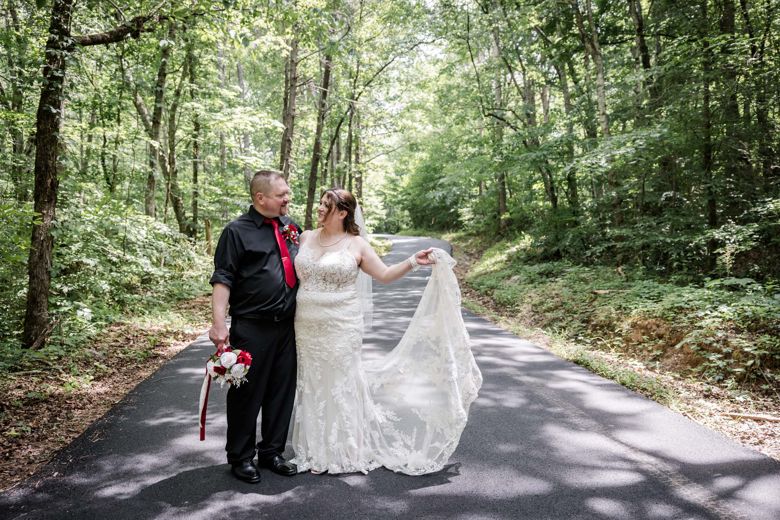 Smoky Mountain Bride and Groom 