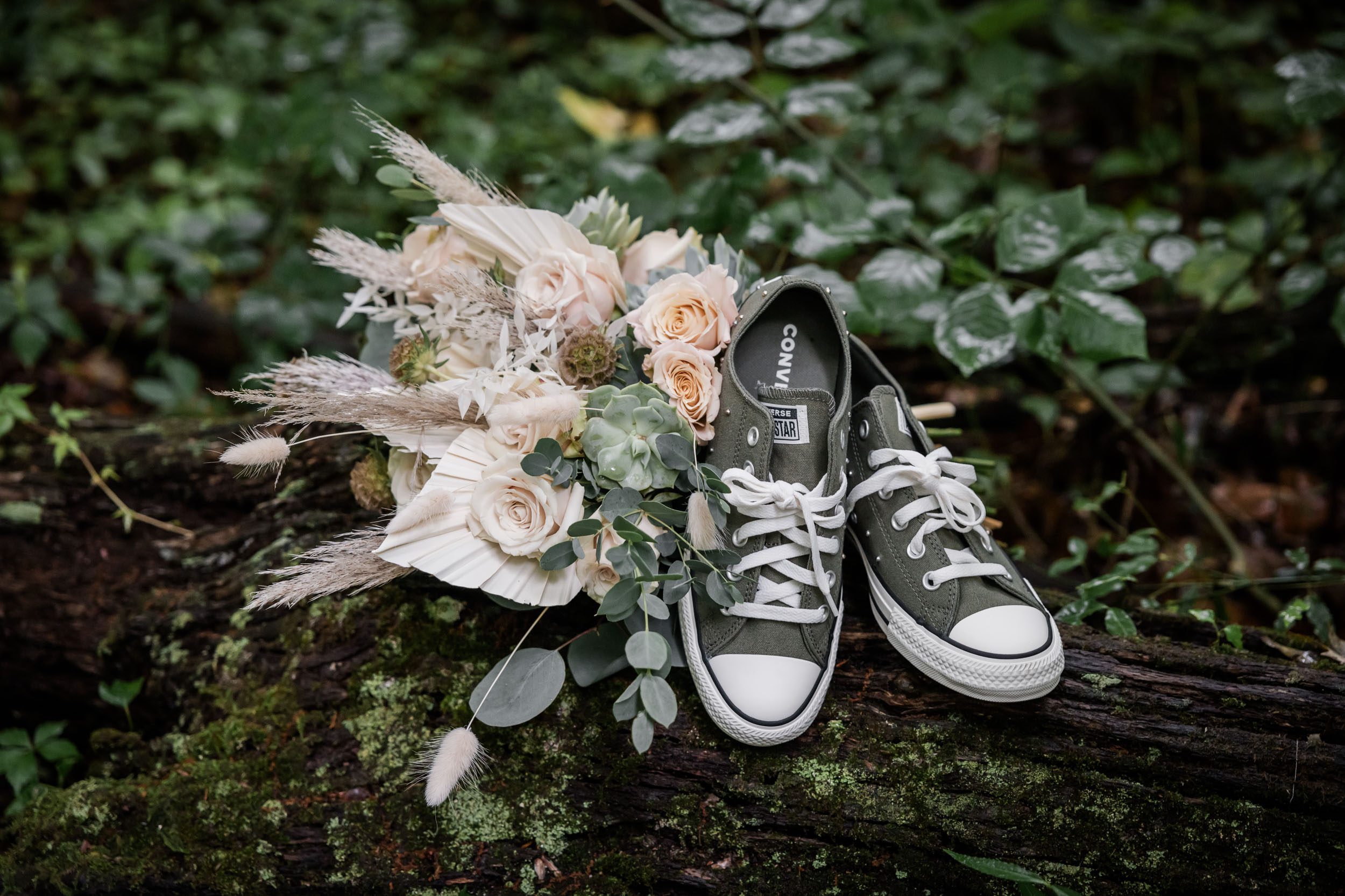 Wedding Shoes and Wedding Bouquet 