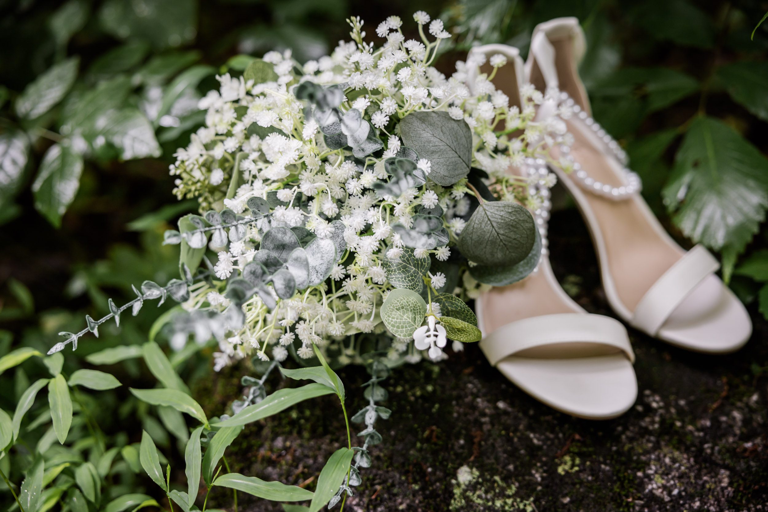 Wedding Bouquet and Wedding Shoes 