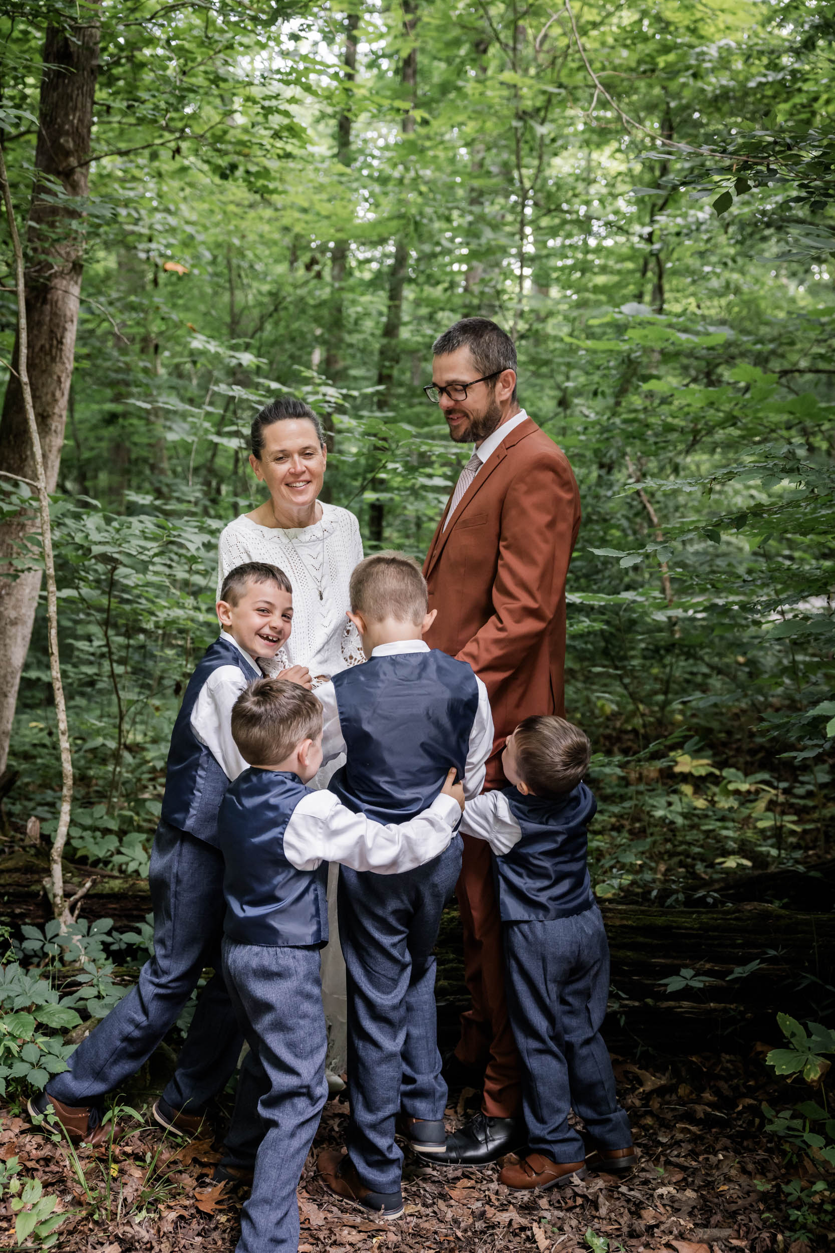 Family Engagement Photos in the Smoky Mountains 