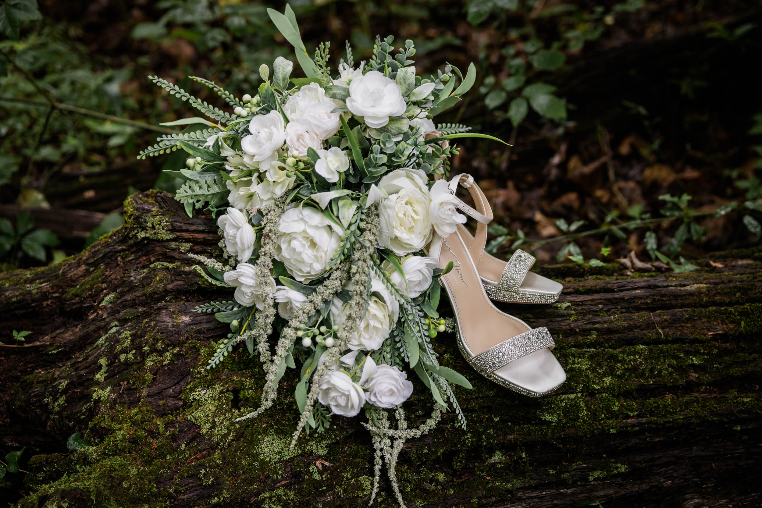 Wedding Bouquet and Wedding Shoes 