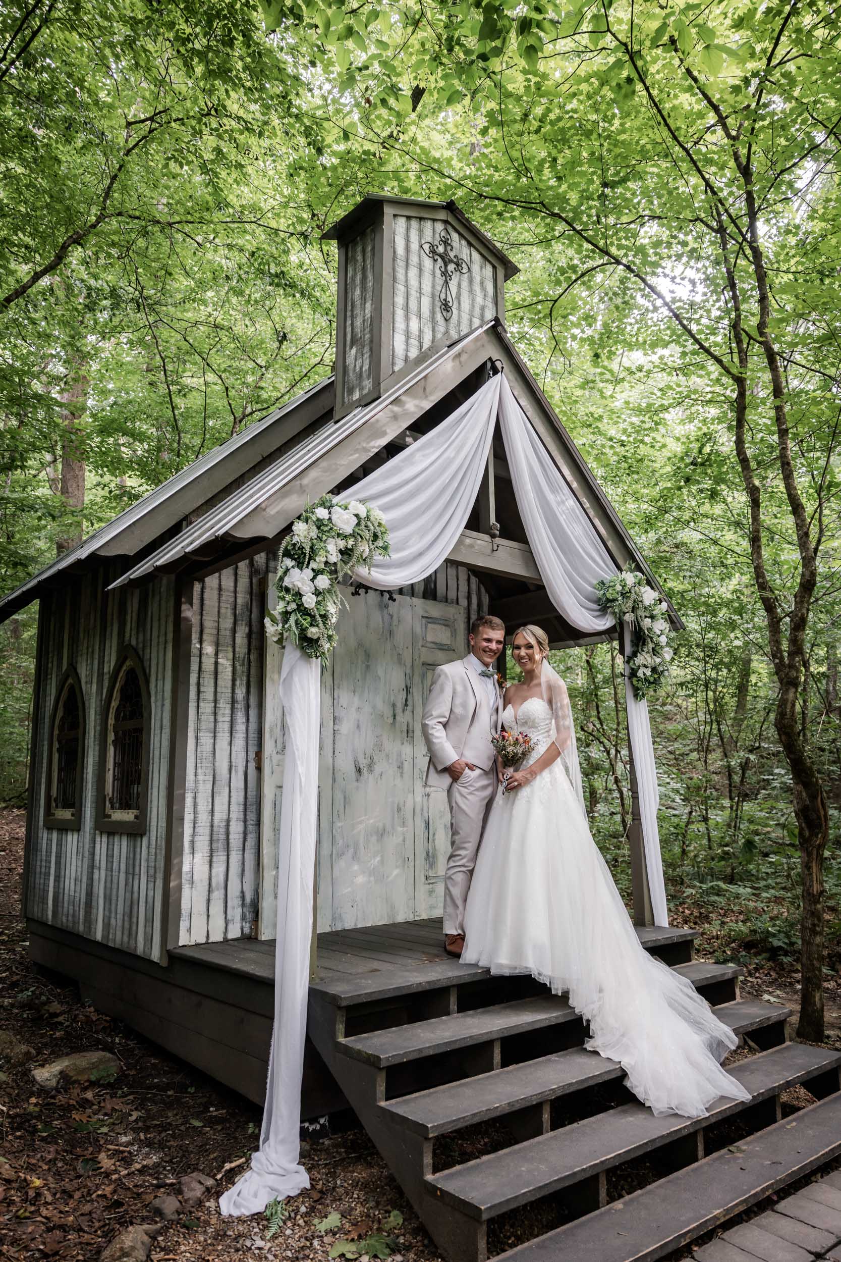 Smoky Mountain Bride and Groom