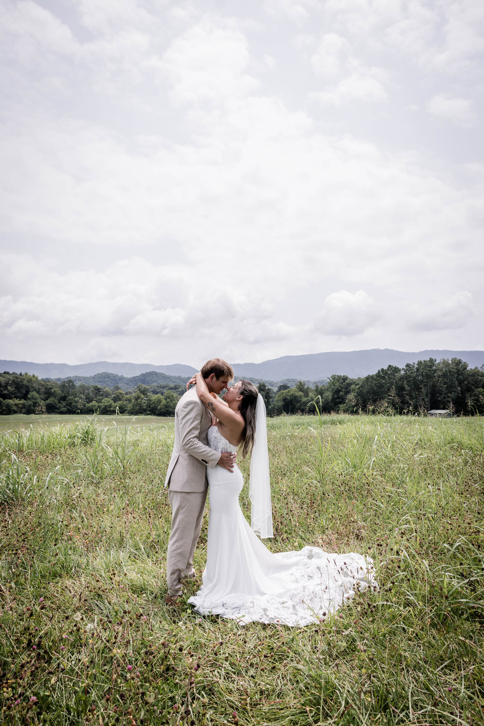 Smoky Mountain Bride and Groom