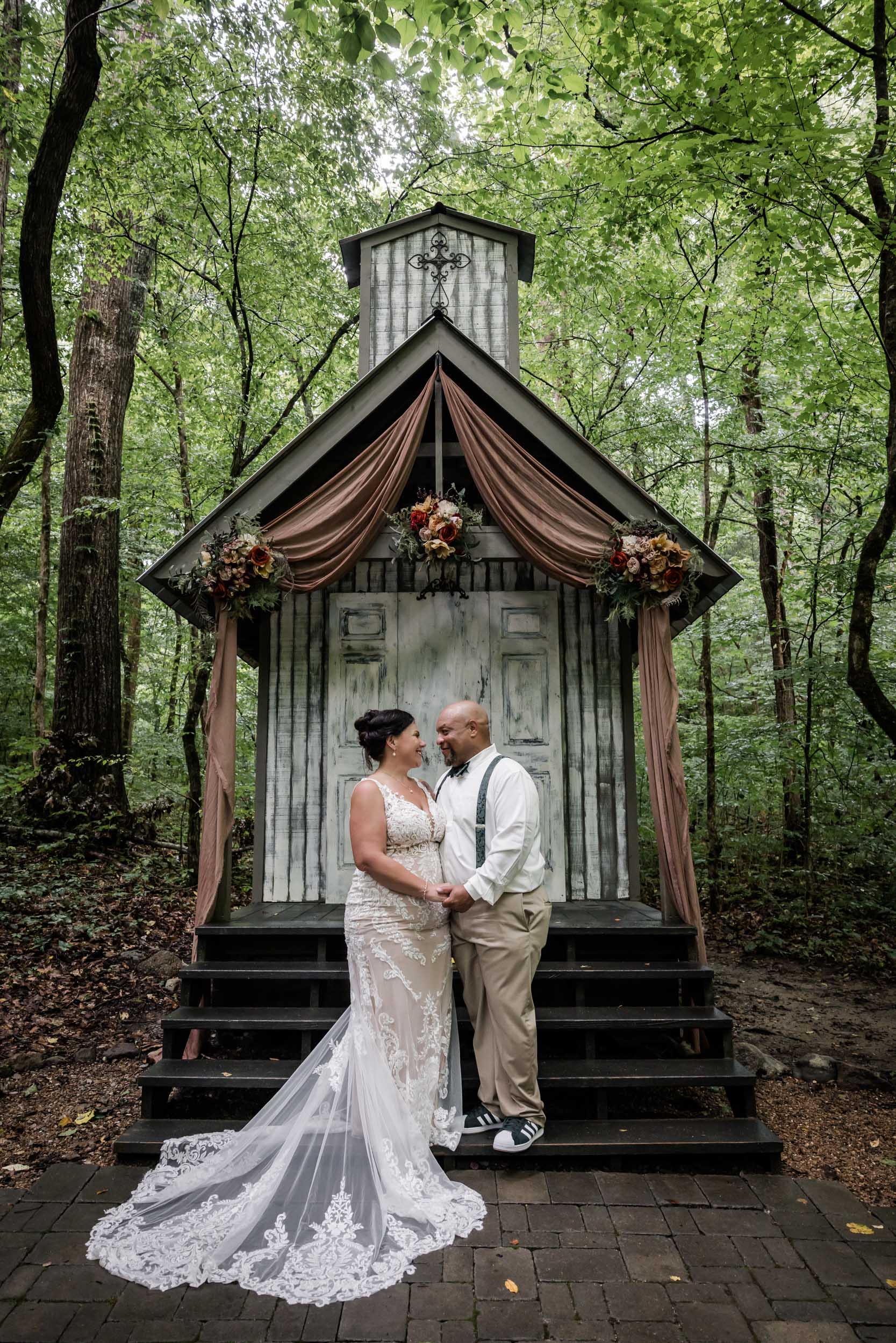 Smoky Mountain Bride and Groom