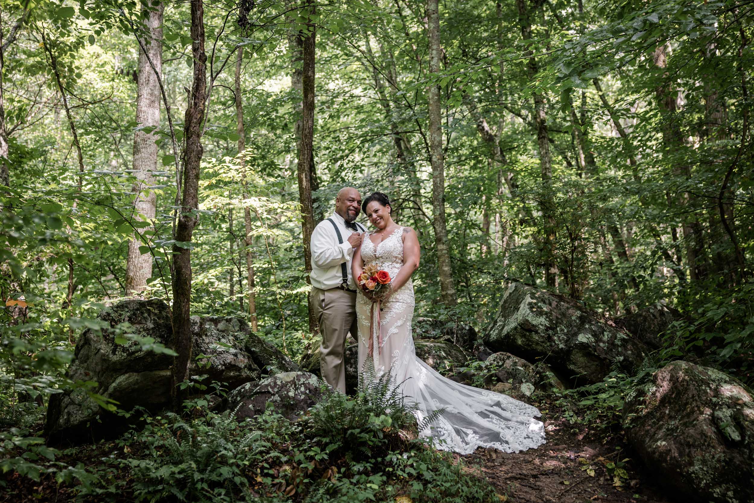 Rainy Forest Micro Wedding Photographer