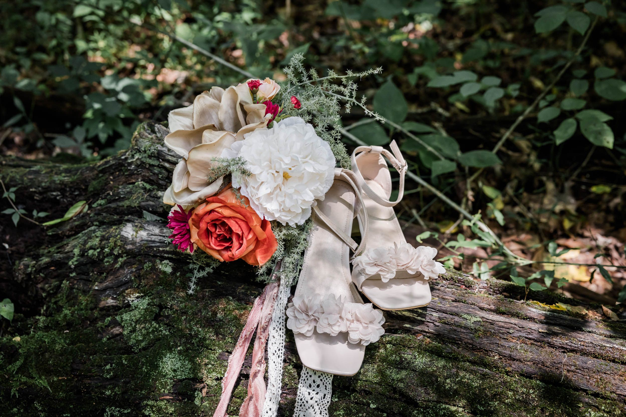 Wedding Bouquet and Wedding Shoes