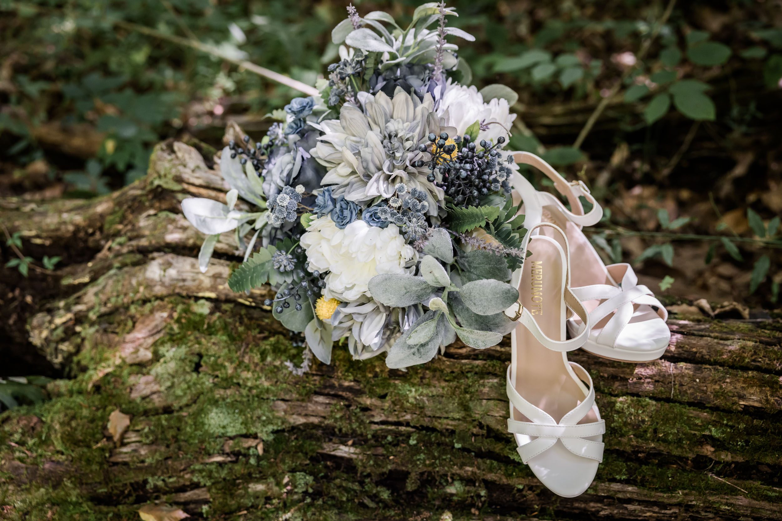 Wedding Bouquet and Wedding Shoes