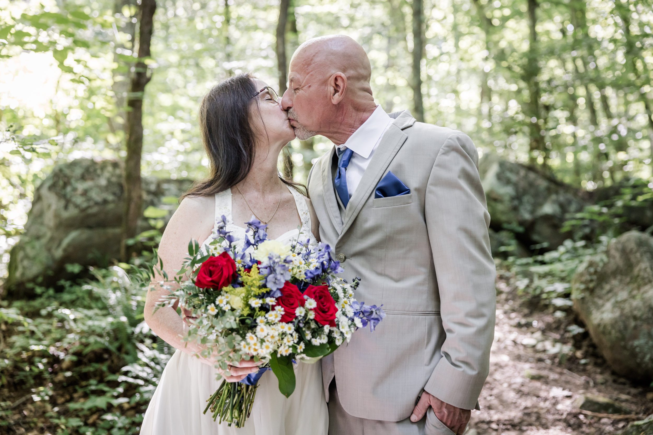 Smoky Mountain Bride and Groom 