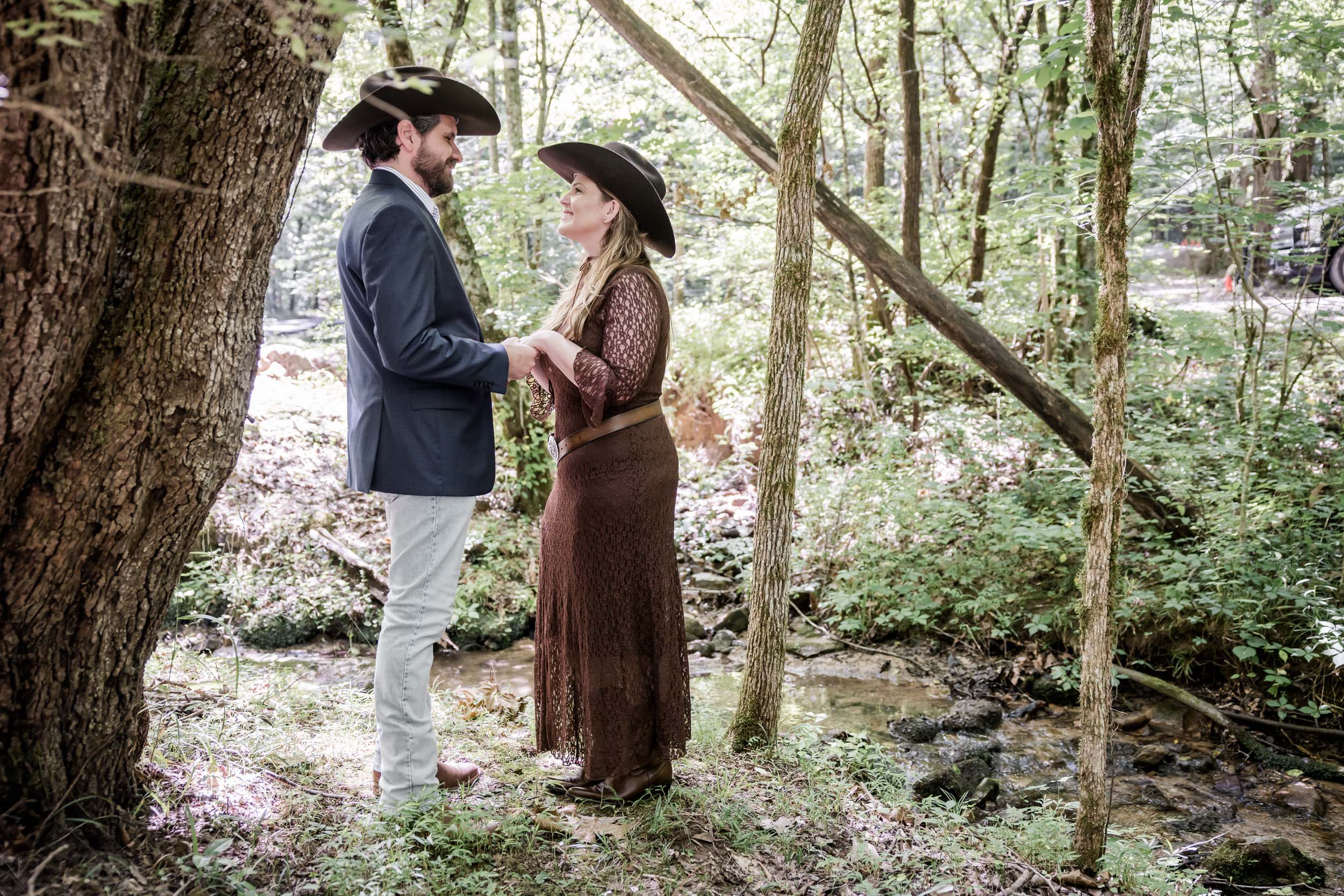 Smoky Mountain Bride and Groom 