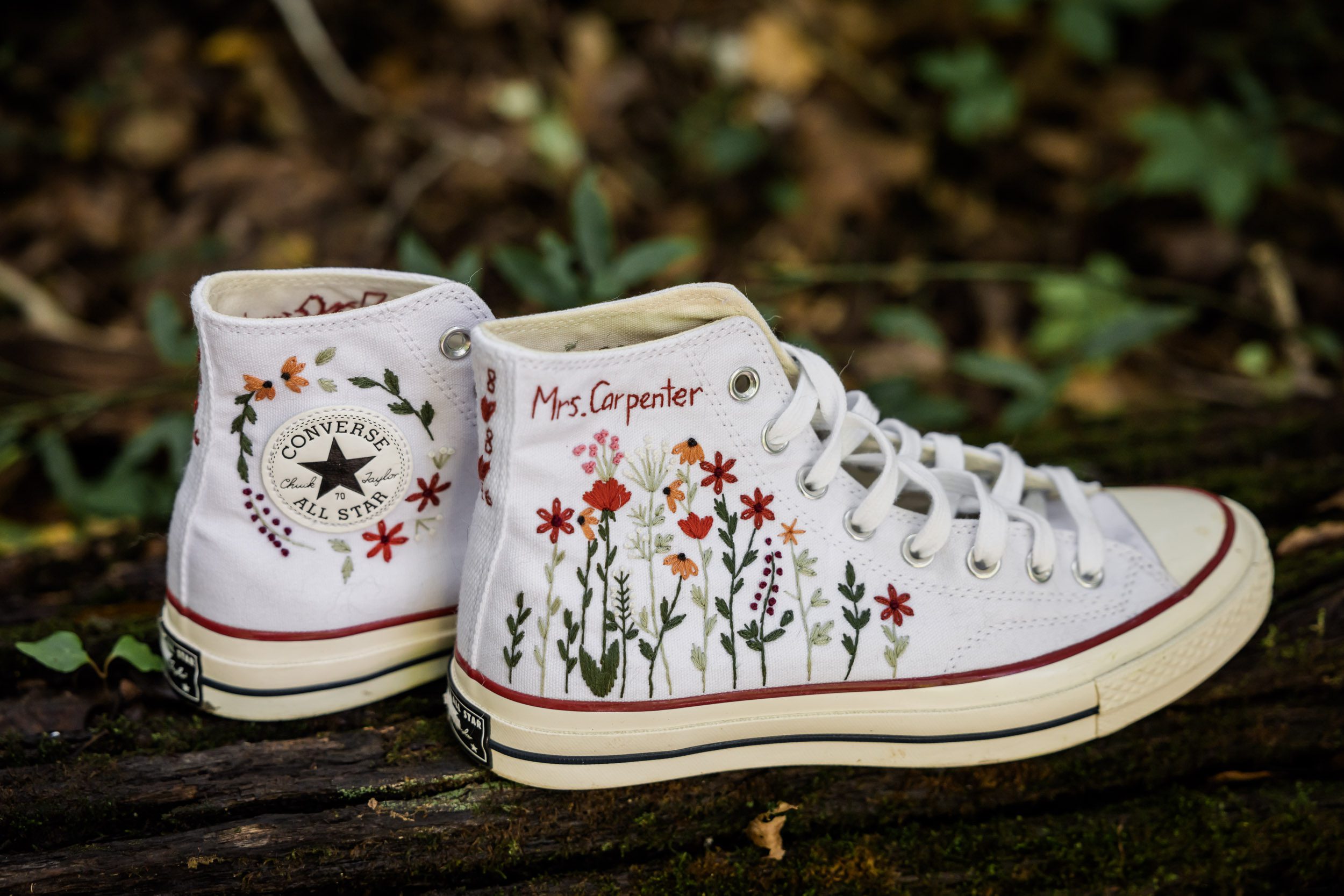 Custom Converse Wedding Shoes 
