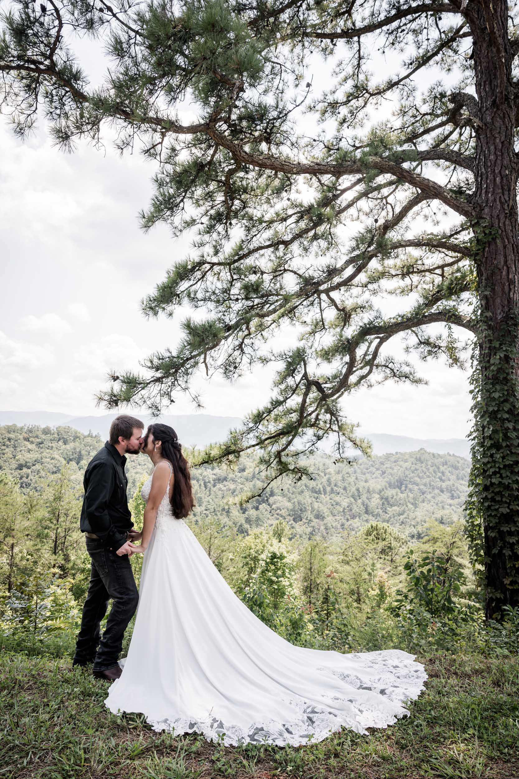 Smoky Mountain Bride and Groom