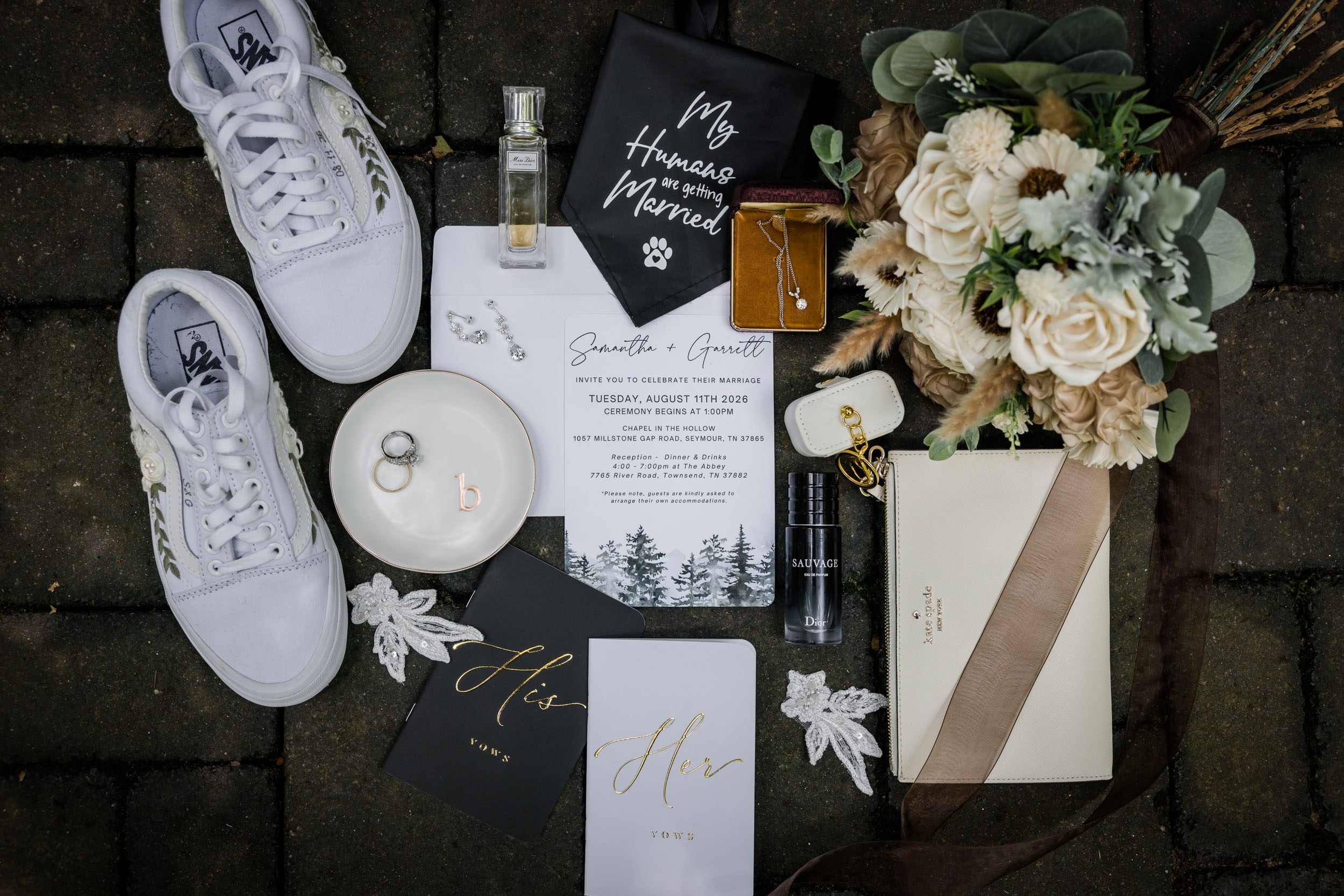 Wedding Shoes, Wedding Rings, Wedding Bouquet