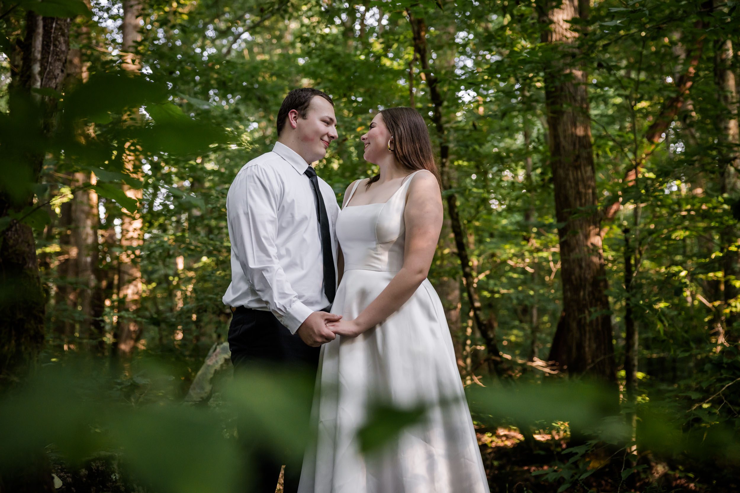 Smoky Mountain Bride and Groom 