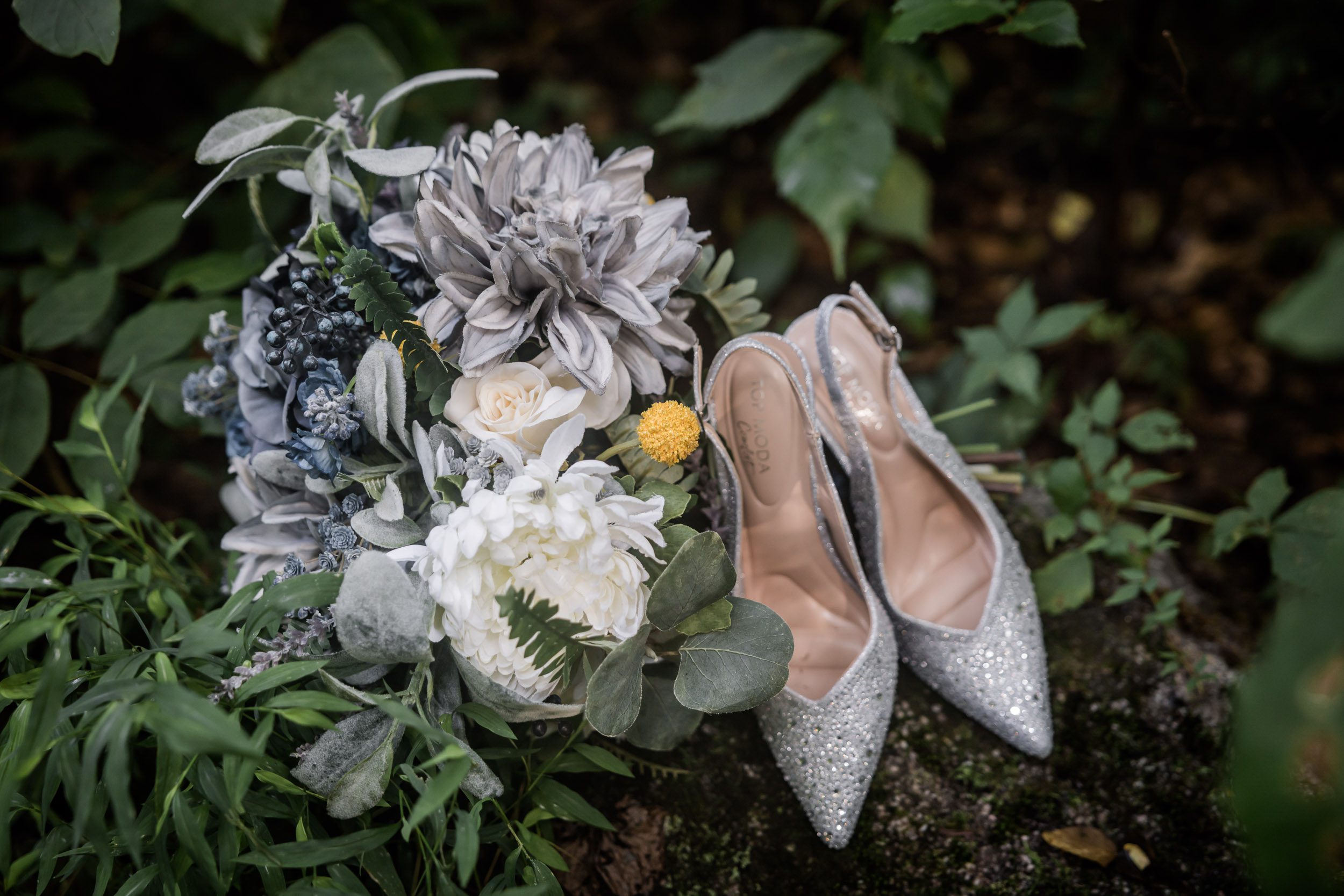 Wedding Bouquet and Wedding Shoes 