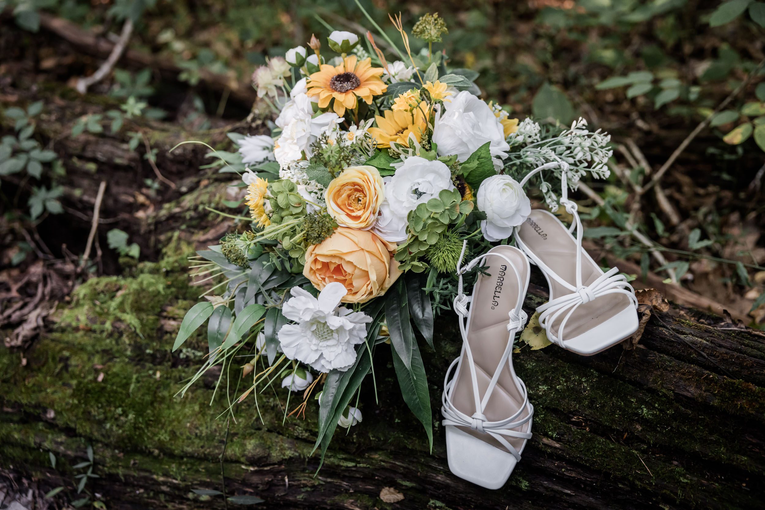 Wedding Bouquet and Wedding Shoes 