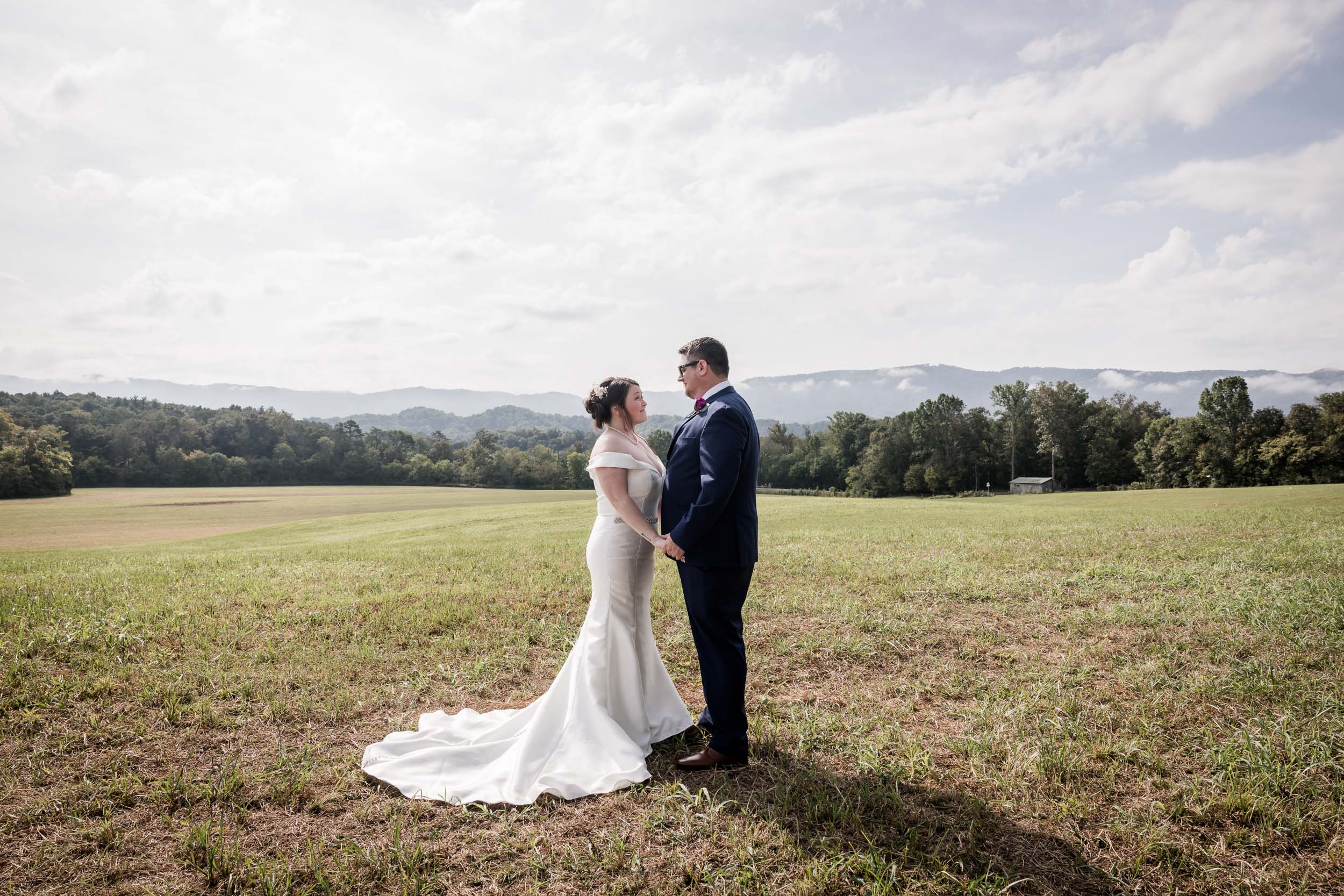 Smoky Mountain Bride and Groom 