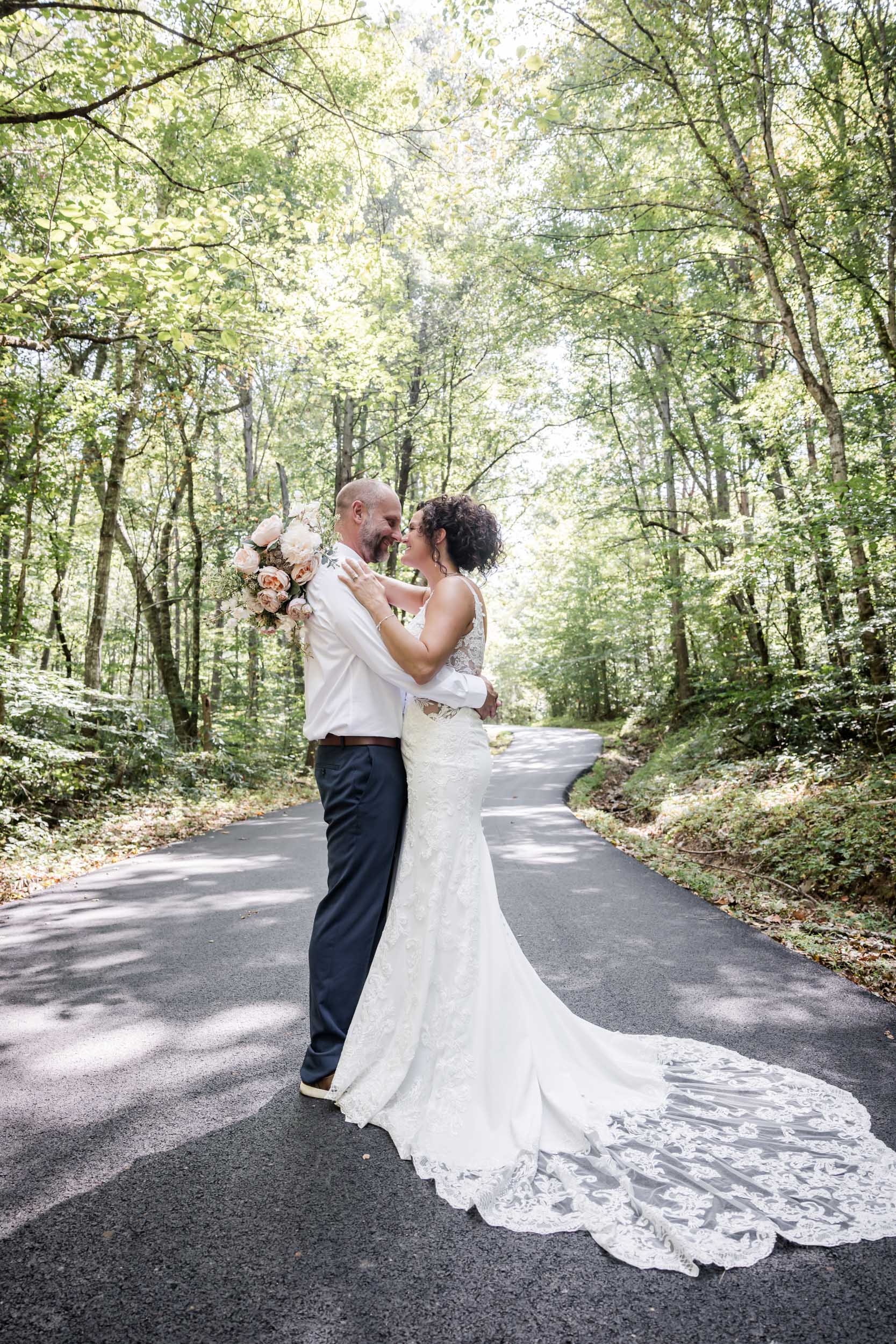 Smoky Mountain Bride and Groom