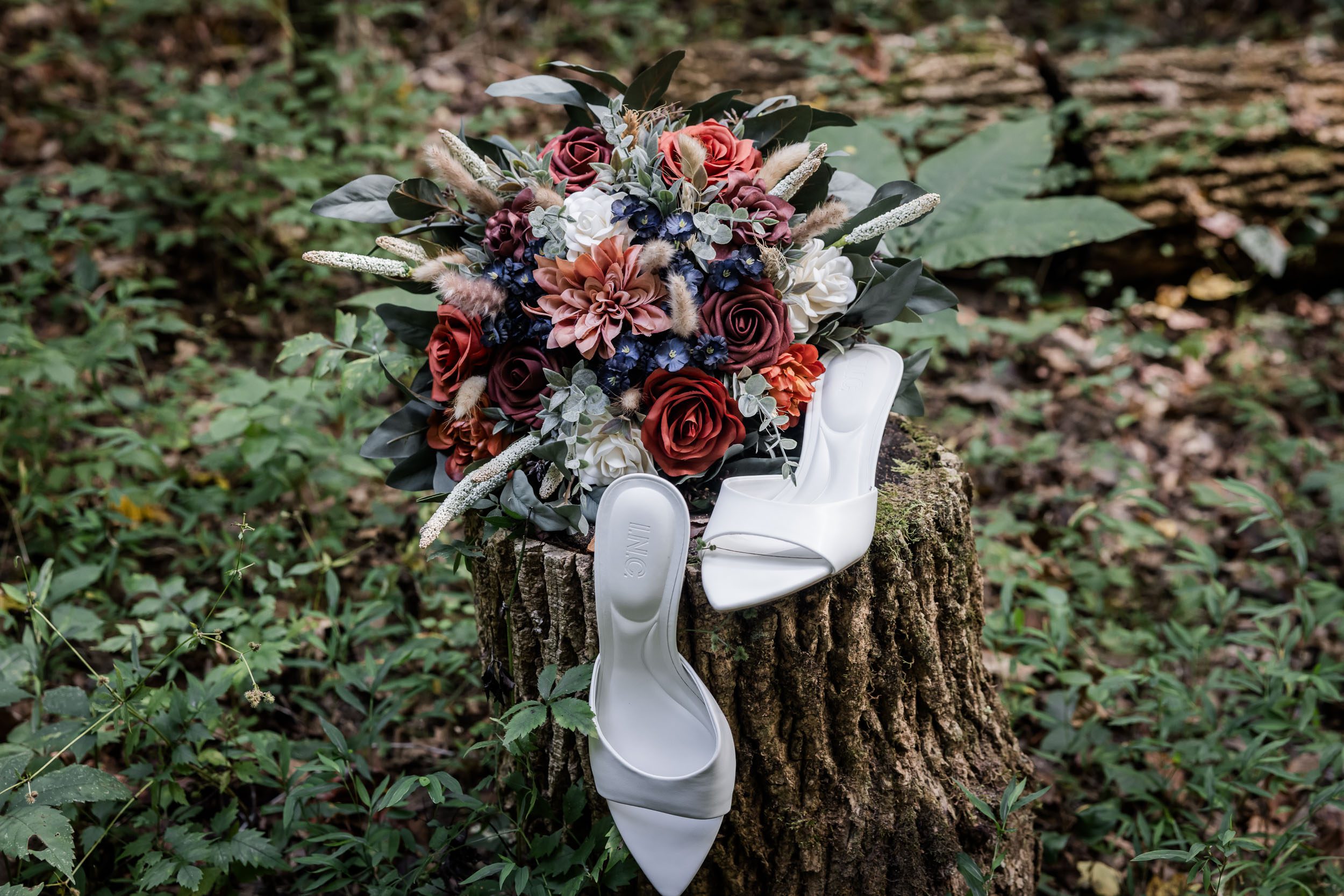 Wedding Bouquet and Wedding Shoes