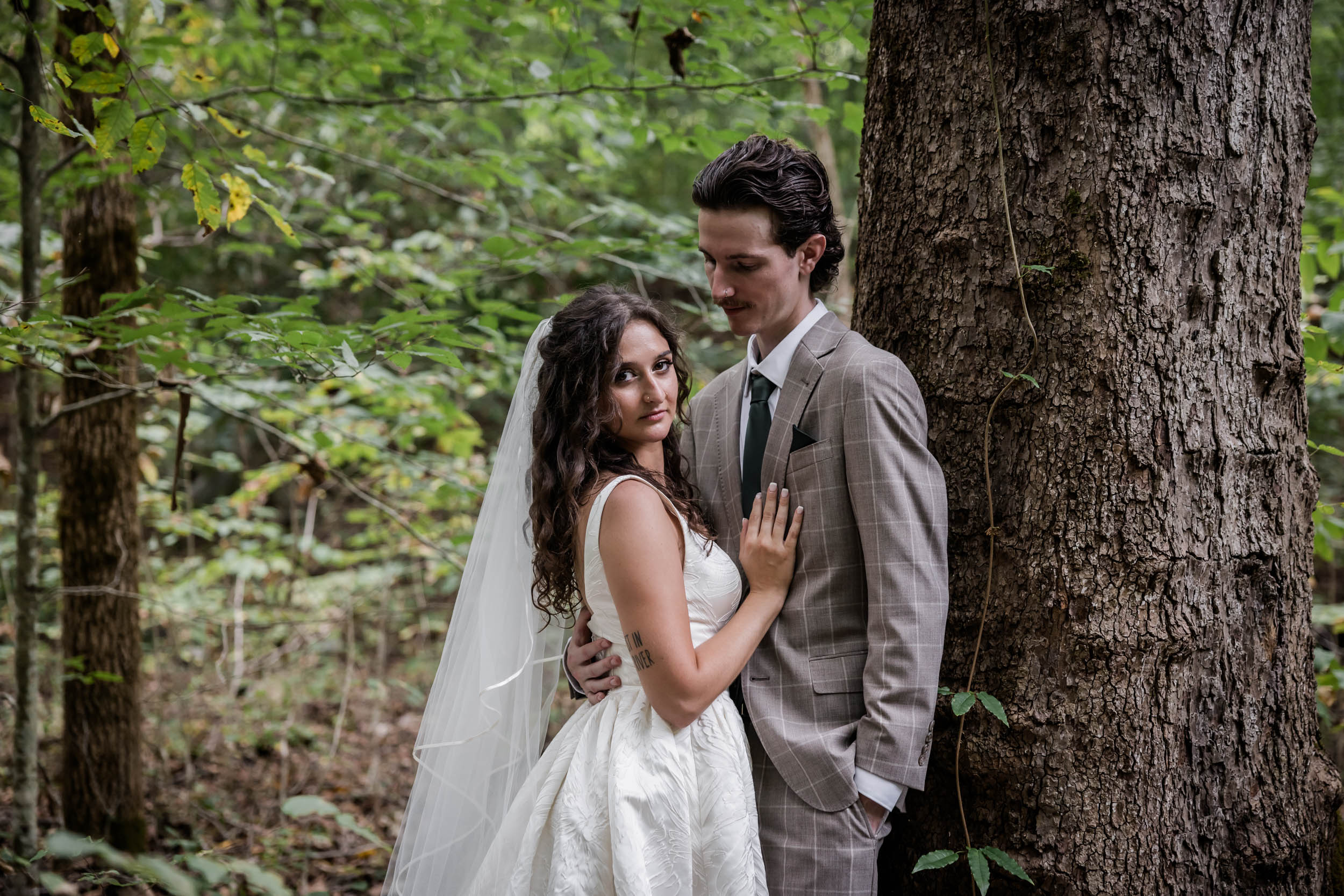 Smoky Mountain Bride and Groom