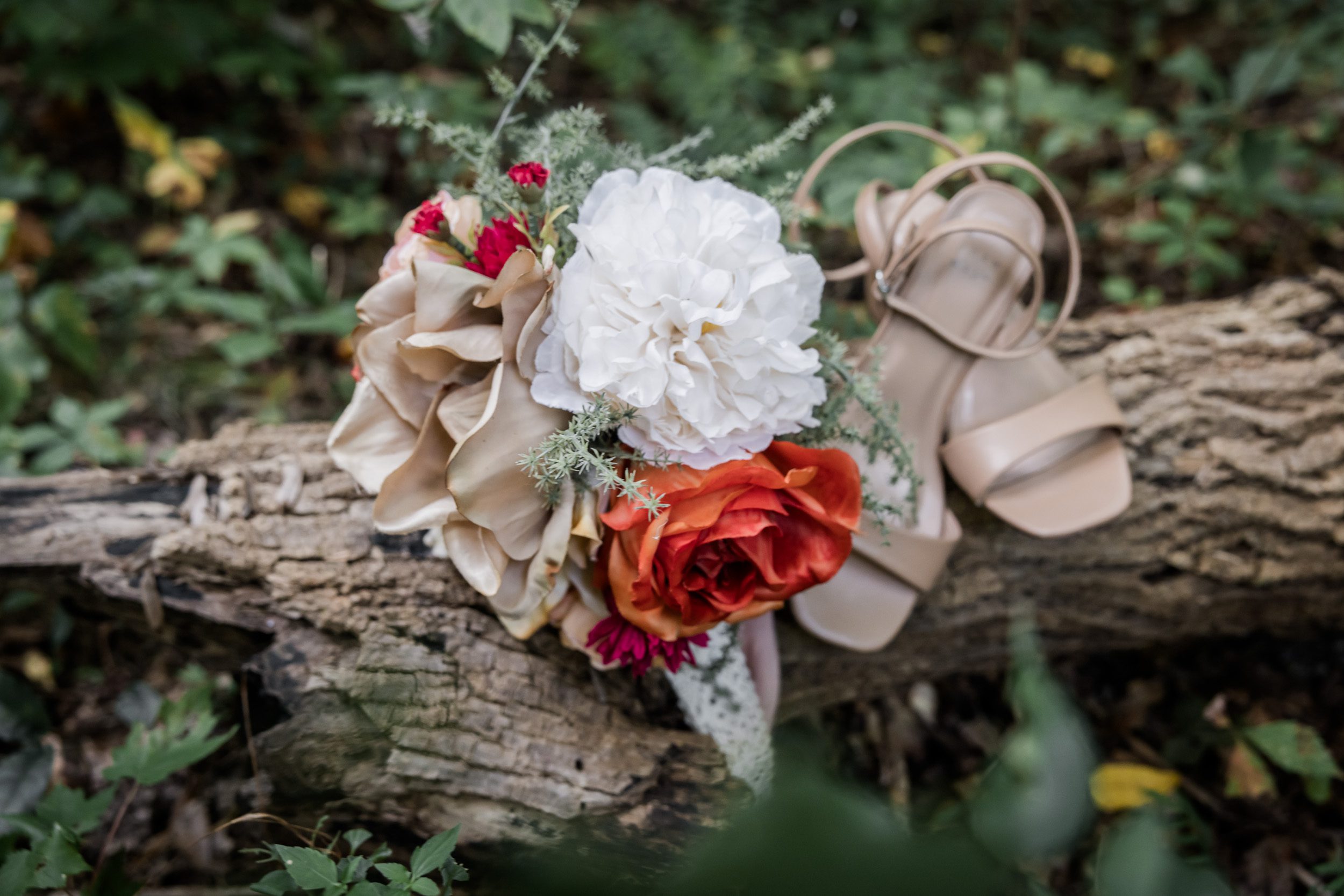 Wedding Bouquet and Wedding Shoes